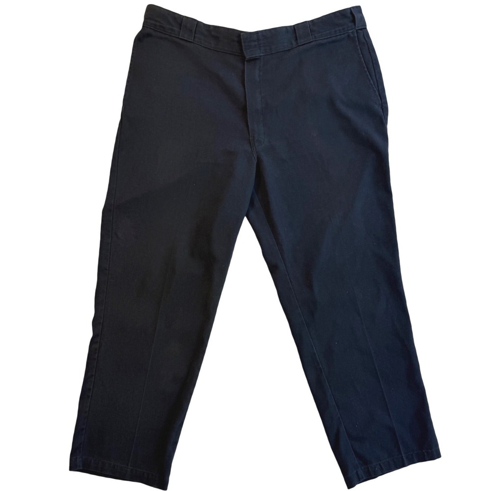 Dickies 874 Original Fit Flex Mens Navy Blue Work Pants 38x31 Straight Leg